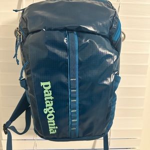 Blue Patagonia backpack
